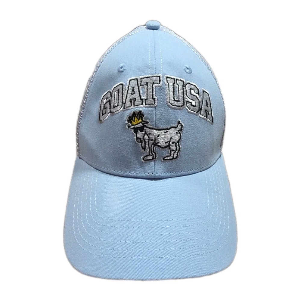GOAT USA Strapback Hats Caps Baby Sky Blue Cotton‎ Adjustable OSFA EMBROIDERED